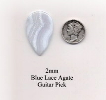 Blue Lace Agate Teardrop Guitar Picks