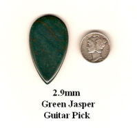 Green Jasper Teardrop Guitar Picks