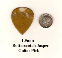 Butterscotch Jasper Standard Guitar Picks