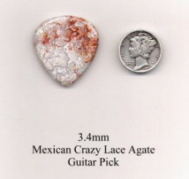 Mexican Crazy Lace Agate Standard Guitar Picks