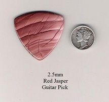 Red Jasper Bass Guitar Picks